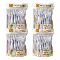 Kit 200 Unid Garfo Refeição Leve Branco 15,5cm Kit 200 Unid Garfo Refeição Leve Branco 15,5cm