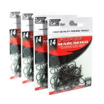 Kit 200 Unidade Anzol Marine Sports Super Maruseigo Black N14 Kit 200 Unidade Anzol Marine Sports Super Maruseigo Black N14