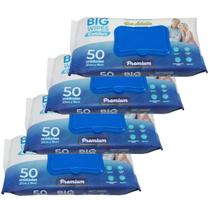 Kit 200 Unidades De Toalhas Umedecidas Geriátrica 20 X 18 CM