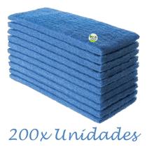 Kit 200 Unidades Fibra Azul de Limpeza Leve British Antiisco 23 cm x 10 cm Para Inox Vidro Cromados Vidro Cristal