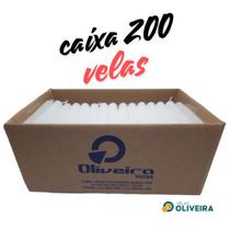 kit 200 Velas Palito Branca 12 centimetros ( 4 kilos ) 100% Parafina
