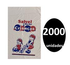 Kit 2000 Sacos de Plástico p/ Salve o Dia das Crianças 16x24 Kit 2000 Sacos de Plástico p/ Salve o Dia das Crianças 16x24