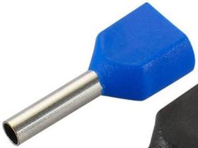 Kit 200Pç Terminal Tubular Ilhós Duplos 1,5 / 2,5Mm Elétrico