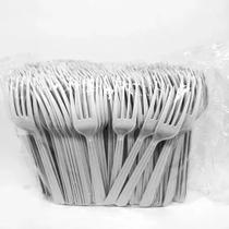 Kit 200un Garfo Refeição Descartável Koniz Reforçado Branco