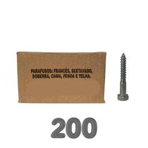 Kit 200un Parafuso Francês Sextavado Fenda 5/16 x 50 Jomarca Kit 200un Parafuso Francês Sextavado Fenda 5/16 x 50 Jomarca