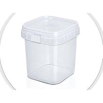 Kit 200un Pote Quadrado Com Lacre 220ml Pote Descartável Bolo Gourmet Bolo no Pote Leve 200un