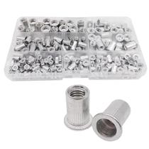 Kit 205 Porcas Rebites De Rosca Interna Aba Popnut Aba Plana