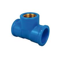 Kit 20PÇ Te Soldavel Com Rosca Azul 20x1/2 - Krona