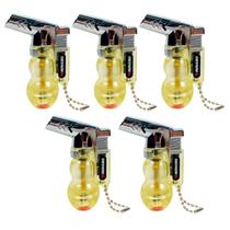 Kit 20un Isqueiro Maçarico Taue DHJ-7 Recarregável Gás Ultra Chama Portátil