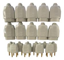 Kit 20un Plugue Tomada Macho Fêmea Cinza 20a 10a Weg