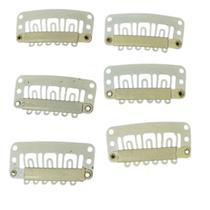 Kit 20un Presilha Tic Tac p/ apliques perucas laces branca