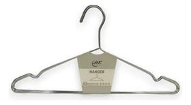 Kit 20X Cabides Ganhco De Roupas Aço Cromado Com Cavas Kit 20X Cabides Ganhco De Roupas Aço Cromado Com Cavas