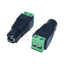 Kit 20x Conector P4 Fêmea Com Borne P/ Cftv