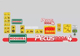 Kit 21 Adesivos Compatível Nogueira Pecus 9004/4 Kit 21 Adesivos Compatível Nogueira Pecus 9004/4