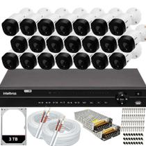 Kit 21 câmeras Intelbras 20 metros completo alta definição Kit 21 câmeras Intelbras 20 metros completo alta definição