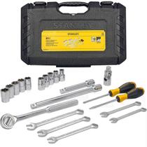 Kit 21 Ferramenta Chave Catraca Soquete Profissional Stanley