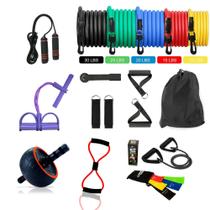 KIT 21 ITENS FITNESS PARA MALHAR FAZER exercício funcional ALONGAR SE EXERCITAR EM QUALQUER LUGAR