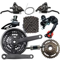 Kit 21 Marchas Bicicleta Pedivela Cambios Rapidfire Gta