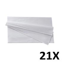 Kit 21 Panos de Limpeza Multiuso Reutilizável 30X40cm Branco Kit 21 Panos de Limpeza Multiuso Reutilizável 30X40cm Branco