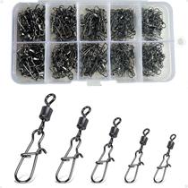 Kit 210 Snap Girador Lorben Pesca Engate Rápido com Estojo de Armazenamento GT6344 Kit 210 Snap Girador Lorben Pesca Engate Rápido com Estojo de Armazenamento GT6344