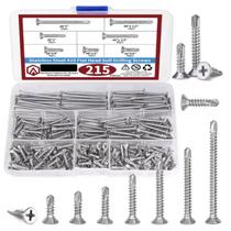 Kit 215 parafusos philips chata plana inox auto brocante