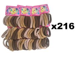 Kit 216 Elásticos Preto Xuxinha Para Cabelo Infantil