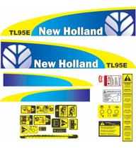 Kit 22 Adesivos Vinil Compatível New Holland TL95E
