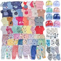 Kit 22 peças bebê enxoval Recém Nascido em algodão completo Kit 22 peças bebê enxoval Recém Nascido em algodão completo