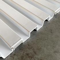 Kit 22 Placas Ripadas Branco 30x30 em PVC