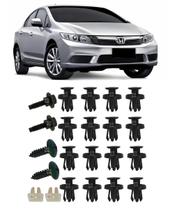 Kit 22 Presilhas Grampo Parachoque Dianteiro Civic 2012 2017