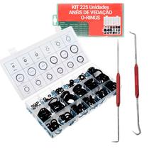 Kit 225 Anel Vedação O-Ring Reparo C/ Estojo + 2 Ferramentas