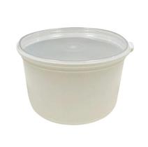 Kit 225 Pote PP com Tampa Lacre 1000 Ml Redondo Branco