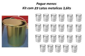 Kit 23 Latas Galão 3,6l Artesanatos Quimicos Tintas Outros