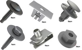 Kit 23 Presilha Parabarro Dianteiro Onix Prisma 2017 a 2020