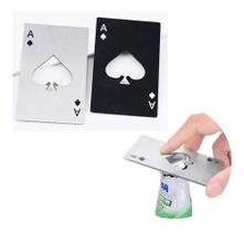 Kit 24 Abridor De Garrafa Formato Carta De Baralho De Aço Kit 24 Abridor De Garrafa Formato Carta De Baralho De Aço