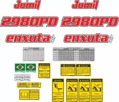 Kit 24 Adesivos Compatível Jumil 2980PD Enxuta Air Kit 24 Adesivos Compatível Jumil 2980PD Enxuta Air
