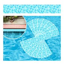 Kit 24 Adesivos Faixa Piscina Fundo Água Clara 100cmx15cm Kit 24 Adesivos Faixa Piscina Fundo Água Clara 100cmx15cm
