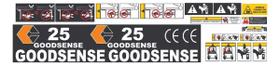 Kit 24 Adesivos Goodsense Vinil UV Compatível 25cm Kit 24 Adesivos Goodsense Vinil UV Compatível 25cm