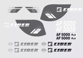 Kit 24 Adesivos Vinil UV Compatível Ciber AF 5000 Plus