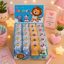 Kit 24 Apontador Escolar Bichinhos Kawaii Lembrancinha Festa Infantil Fofo Lápis Escolar e Brinde Kit 24 Apontador Escolar Bichinhos Kawaii Lembrancinha Festa Infantil Fofo Lápis Escolar e Brinde