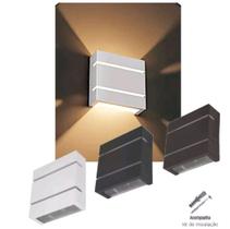 Kit 24 Arandela Luminária Parede Muro Jardim - Cor Branco Kit 24 Arandela Luminária Parede Muro Jardim - Cor Branco