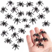 Kit 24 Aranha Plástico Halloween Lembrancinha Kit Festa