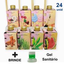 Kit 24 Aromatizante Ambiente 280ml Difusor Palito Perfumado Odorizador Marca Luz Aromas - Envio Já