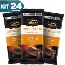 Kit 24 Barra Chocolate Amargo 70% Cacau Arcor 80g