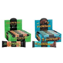 Kit 24 Barrinhas Flowbar Nuts Granola e Proteína Brownie
