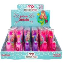 Kit 24 Batom Infantil Sereia MP10005 - Maria Pink