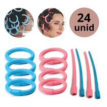 Kit 24 Bigodim Circular N2 Para Cabelos Formador de Cachos Flexível Santa Clara Kit 24 Bigodim Circular N2 Para Cabelos Formador de Cachos Flexível Santa Clara