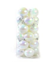 Kit 24 Bolas Bolinha De Natal Enfeite Para Árvore Decoração Branca - 6cm