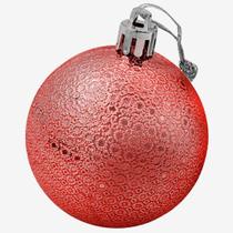 Kit 24 Bolas Enfeite Natalino Árvore Natal 60mm Vermelho Kit 24 Bolas Enfeite Natalino Árvore Natal 60mm Vermelho