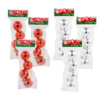 Kit 24 Bolinhas Natalina Decoração Enfeite Árvore De Natal Kit 24 Bolinhas Natalina Decoração Enfeite Árvore De Natal